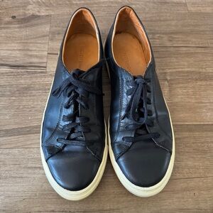 Beckett Simonon black leather sneakers size 44 US 10